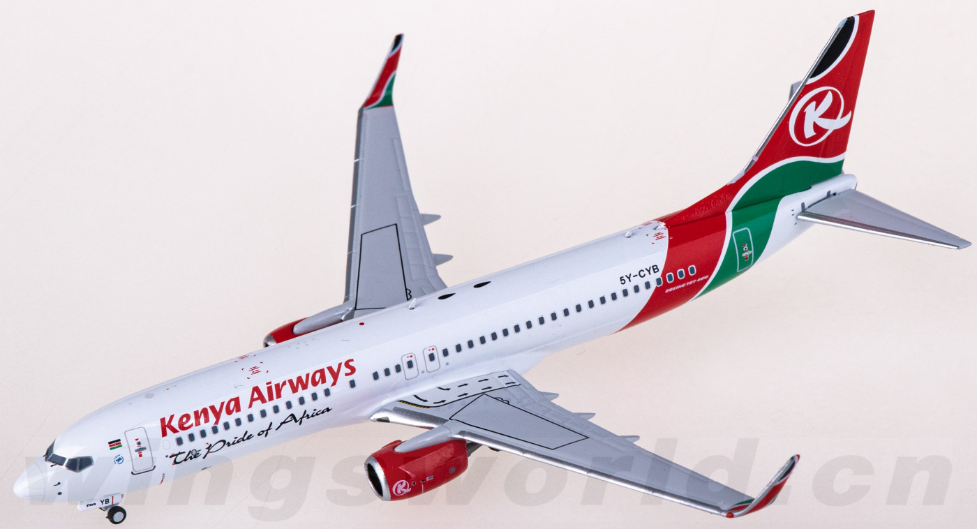 NG58168 Kenya Airways 肯尼亚航空Boeing 737-800 5Y-CYB