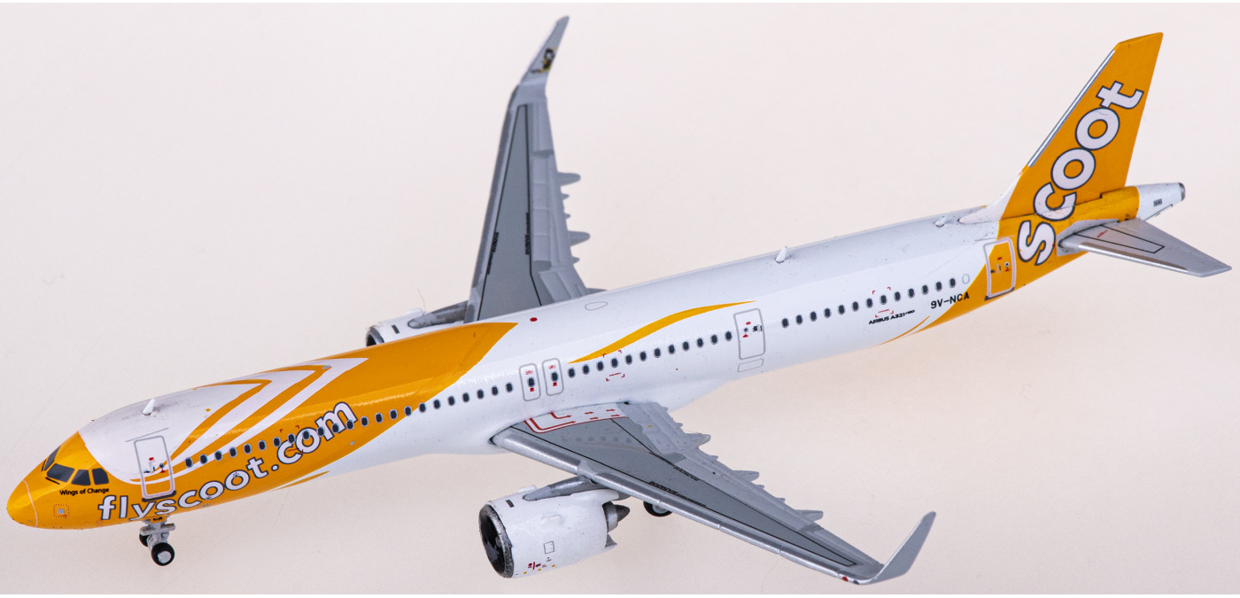 EW421N012 Scoot 酷航Airbus A321neo 9V-NCA JC Wings 1:400