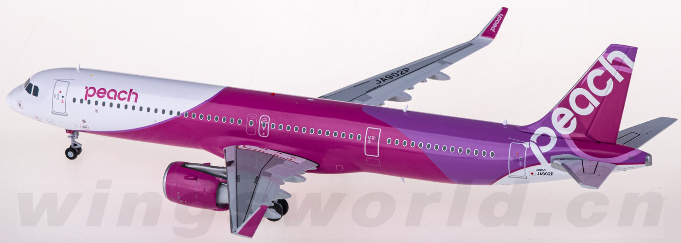 数量は多】 航空機・ヘリコプター 1/200 peach AIRBUS A321neo JA901P 