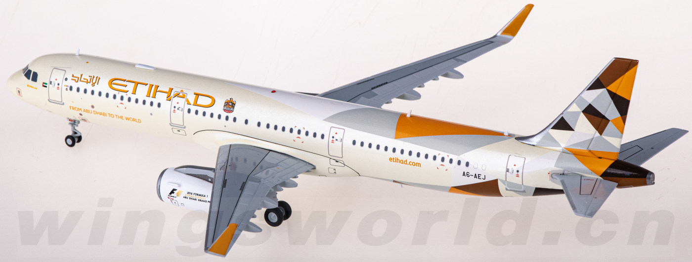 LH2402 Etihad Airways 阿提哈德航空Airbus A321 A6-AEJ JC