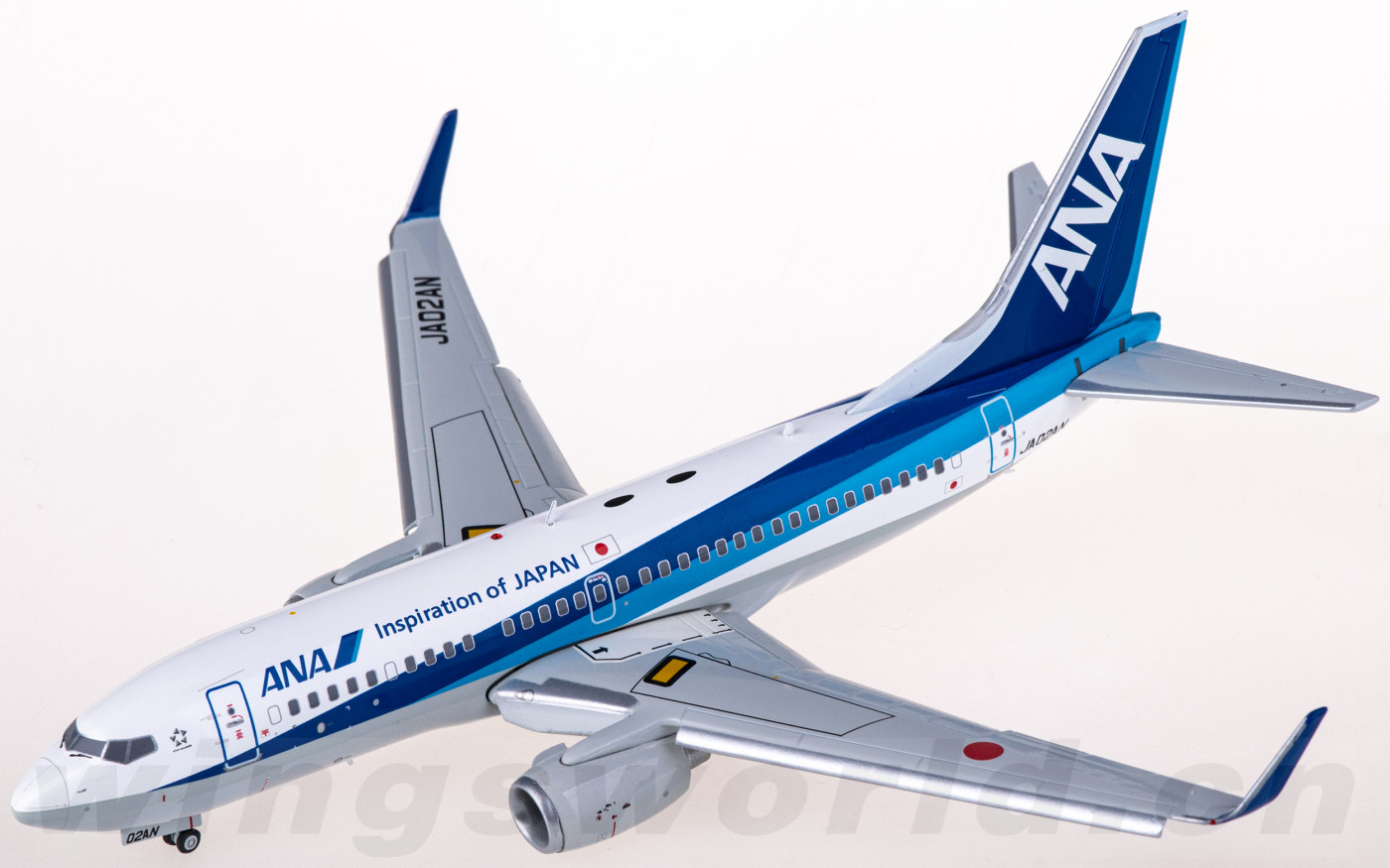 SA2023A ANA 全日空Boeing 737-700 JA02AN 襟翼放下版+ 蒙皮钥匙