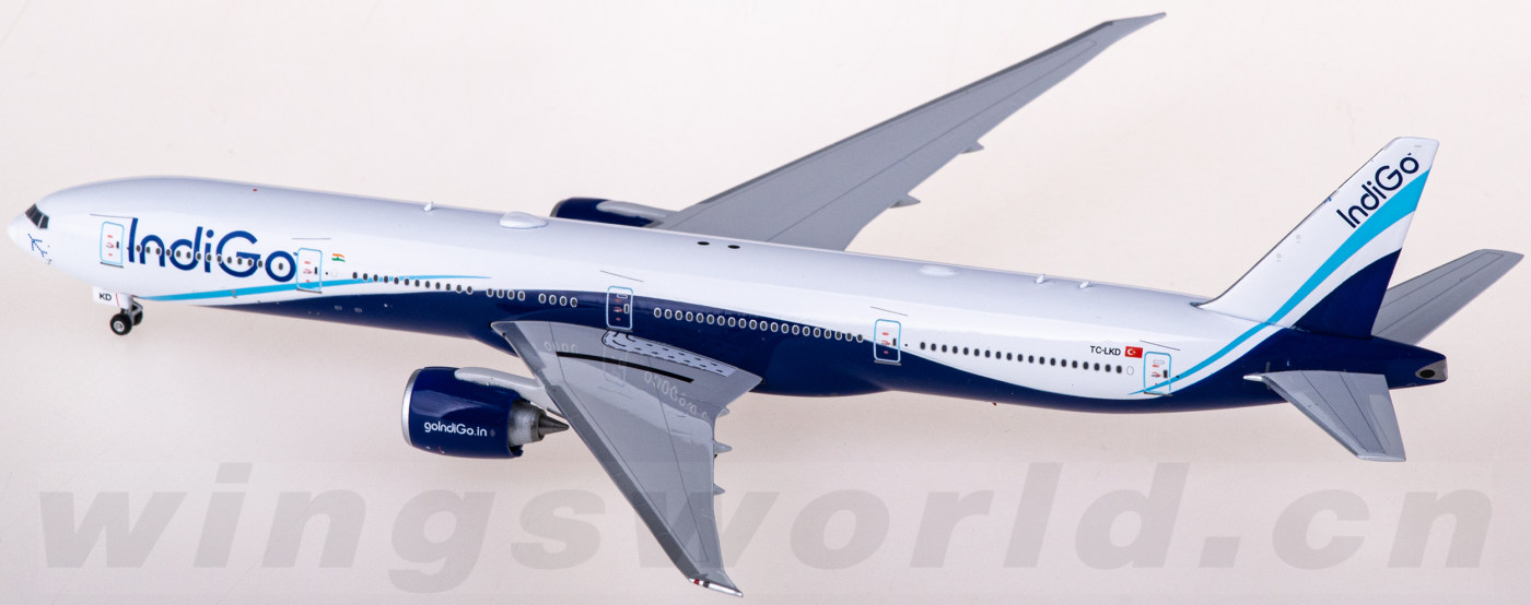 インディゴ 777-300ER TC-LKD 1/400 Jcwings IndiGo B777-300(ER) TC-LKD 1/400 LH4344 | eBay