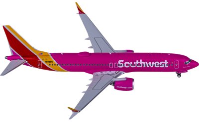 NGmodels 1:400 Southwest Airlines 美国西南航空 Boeing 737 MAX 8 N8888Q