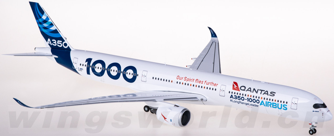 572477 Qantas 澳洲航空Airbus A350-1000 F-WMIL Herpa 1:200 -飞机