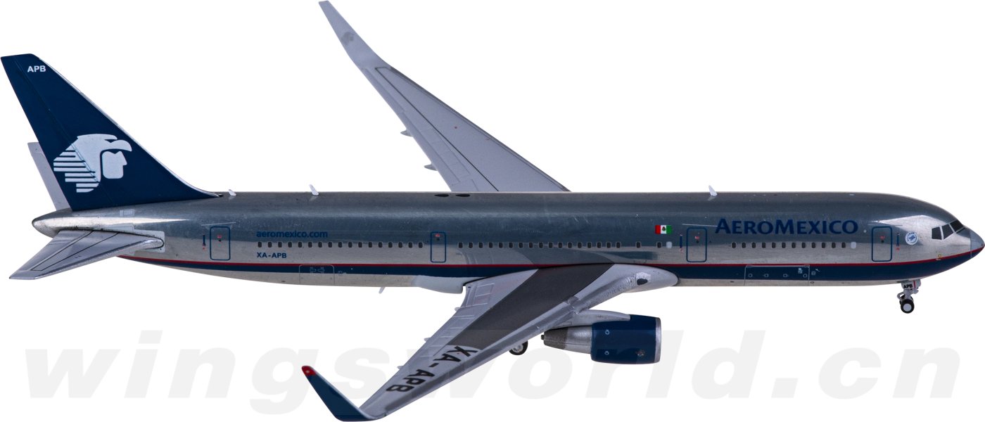 アエロメヒコ航空 767-300ER XA-APB 1/400 お取り寄せ商品】1/400 767-300ER アエロメヒコ航空 XA-APB