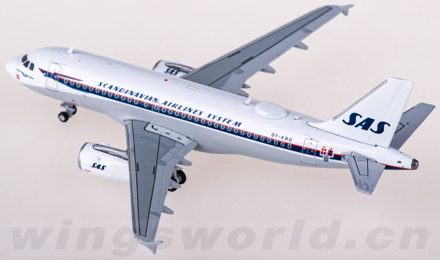 xx40041 sas 北欧航空 airbus a319 oy-kbo jc wings 1:400 -飞机模型