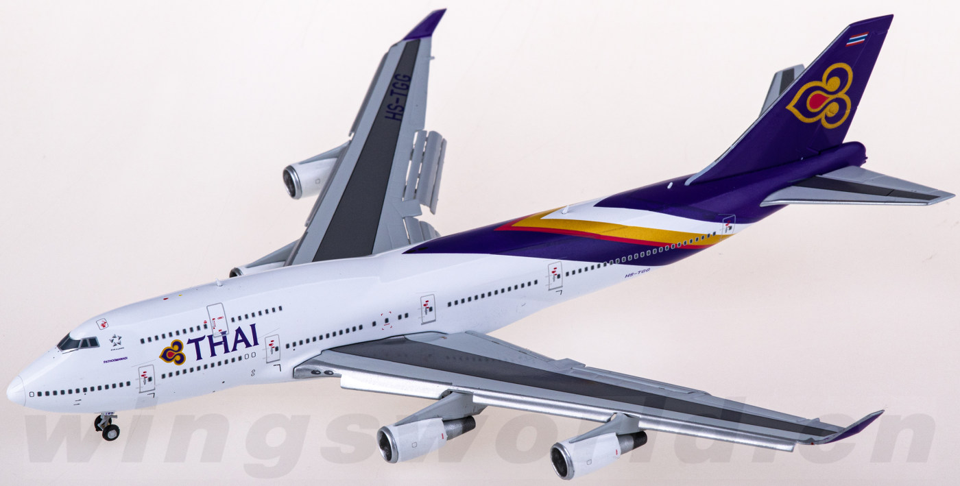 jcwings1400lh4215athaiairways泰国国际航空boeing747400hstgg襟翼放