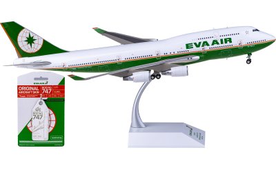 JC Wings 1:200 EVA Air 长荣航空 Boeing 747-400 B-16411 + 蒙皮钥匙串