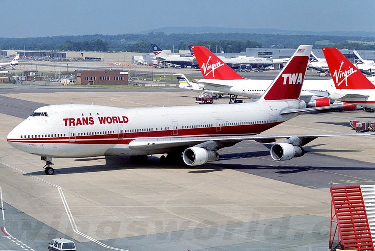 phoenix1400ph04568twa环球航空boeing747100n93110