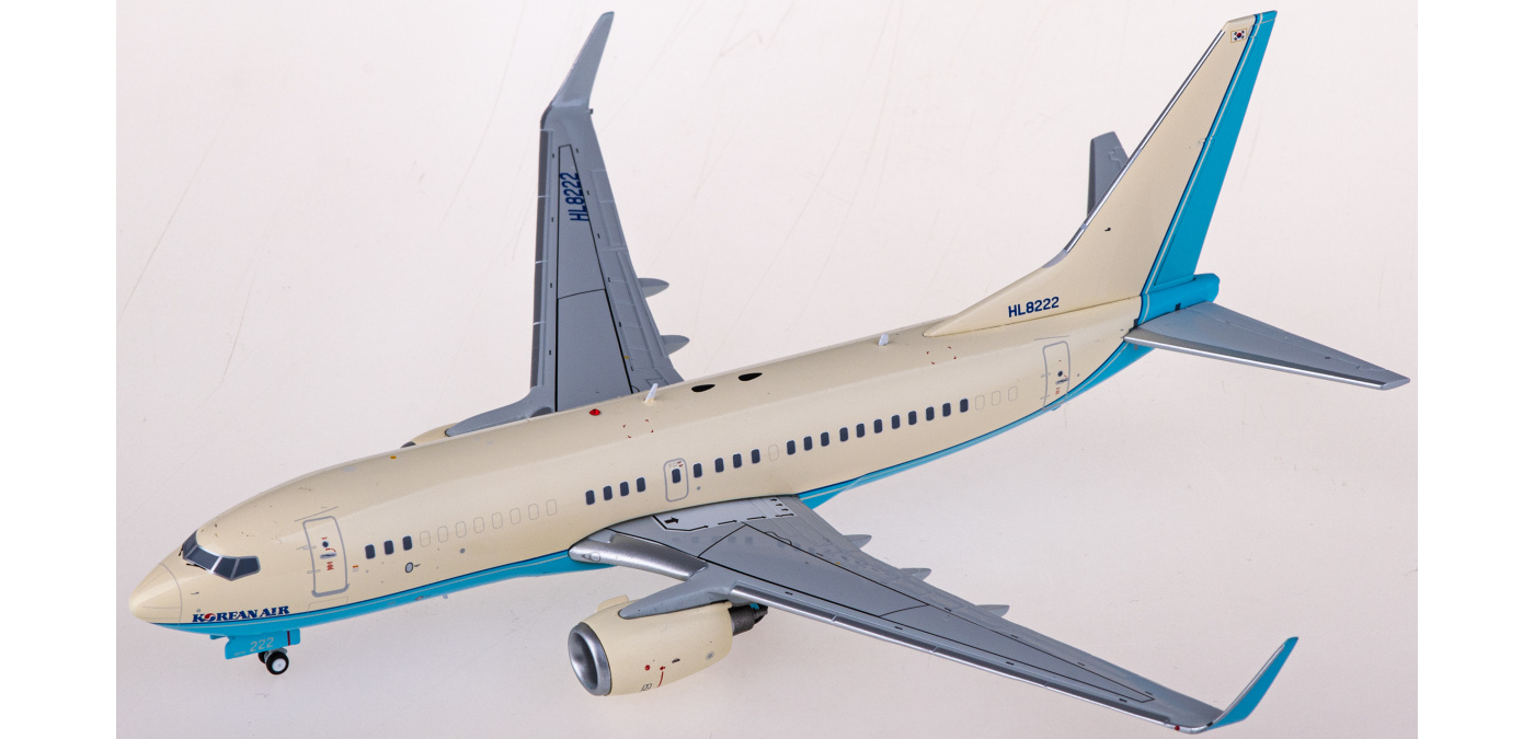 大韓航空 737-700BBJ HL8222 1/200 JC Wings 1:200 Korean Air Boeing B737-700(BBJ) Diecast