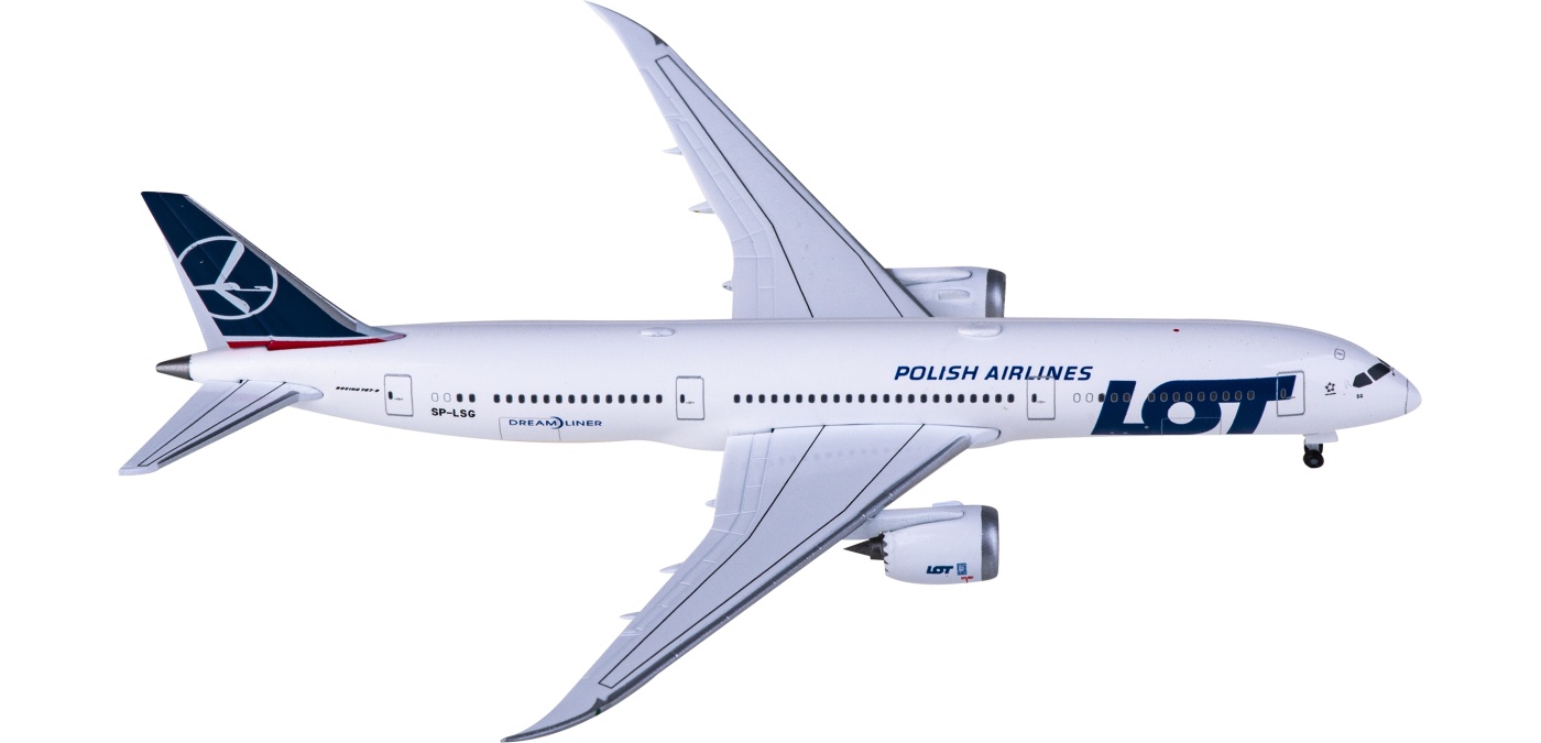 536646 LOT 波兰航空Boeing 787-9 Dreamliner SP-LSG Herpa 1:500