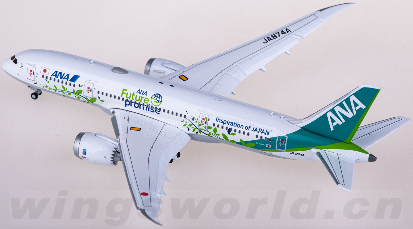 ANA Boeing 787-8 1:400スケール JA874A JC Wings 1:400 All Nippon Airways ANA Boeing 787-8 Diecast