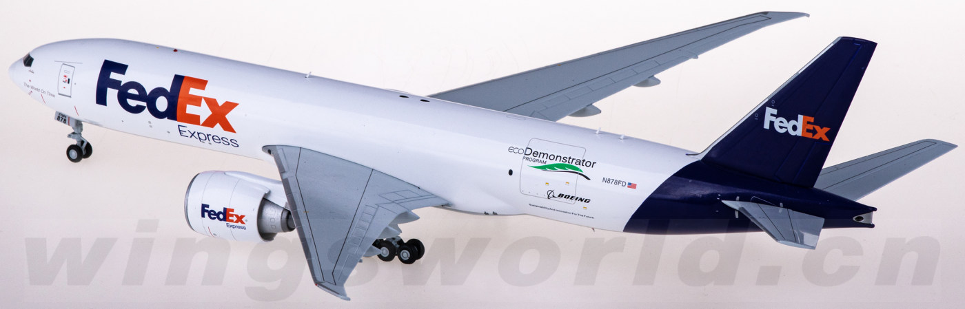 XX20047 FedEx 联邦快递Boeing 777F N878FD 货机JC Wings 1:200