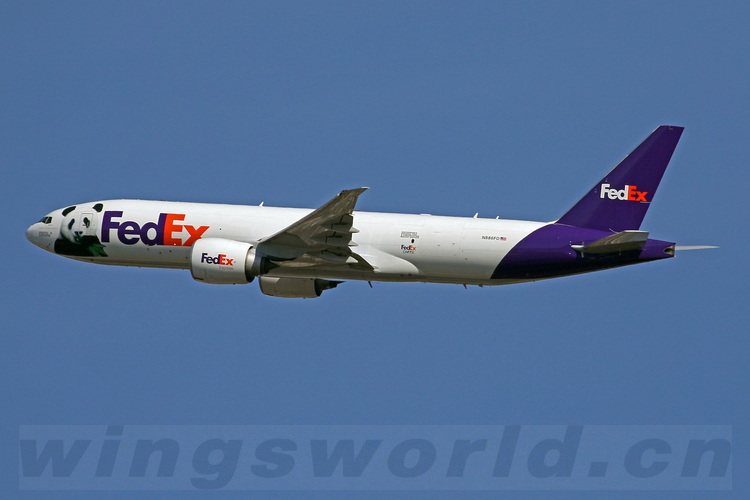 phoenix1400ph04574fedex联邦快递boeing777200fn886fd货机