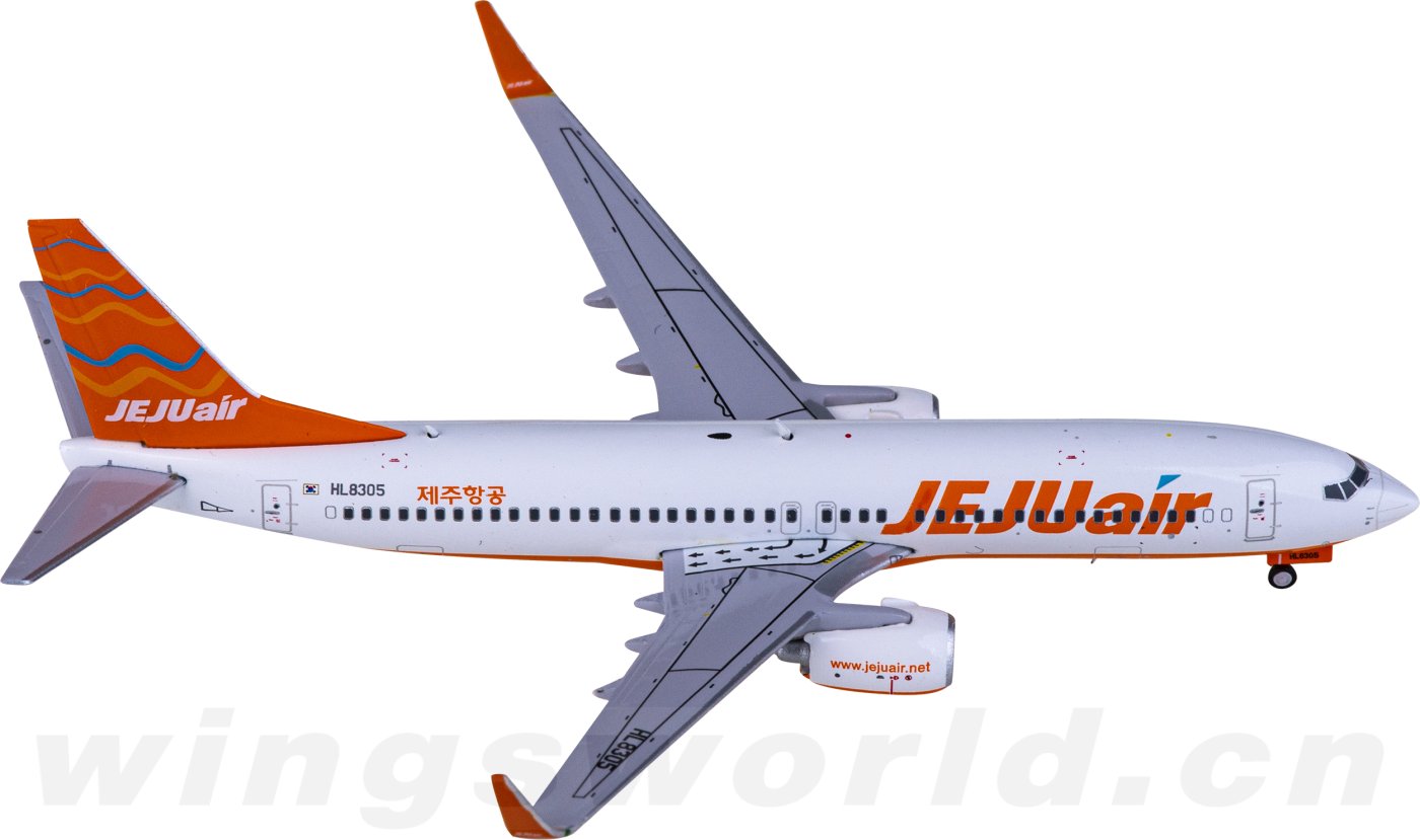 XX4197 Jeju Air 济州航空Boeing 737-800 HL8305 JC Wings 1:400 -飞机 