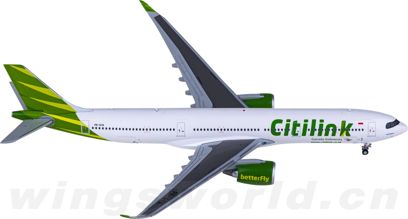 XX4442 Citilink 连城航空Airbus A330-900neo PK-GYA JC Wings 1