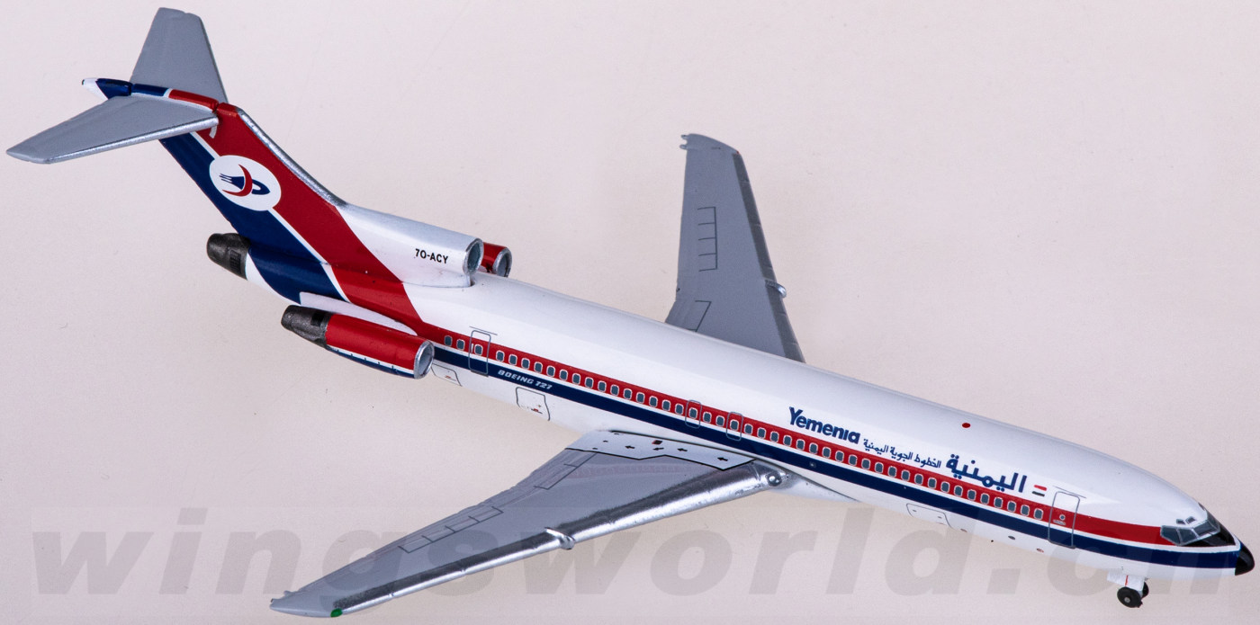 1/200 CP Air B727 航空機モデル AC411231 Yemenia 也门航空Boeing 727-200 7O-ACY AeroClassics