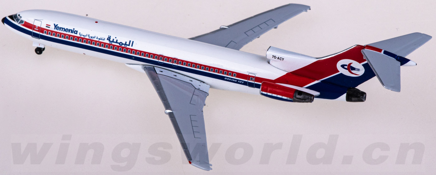 AC411231 Yemenia 也门航空Boeing 727-200 7O-ACY AeroClassics 1:400