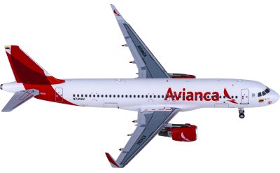 NGmodels 1:400 Avianca 哥伦比亚航空 Airbus A320 N745AV