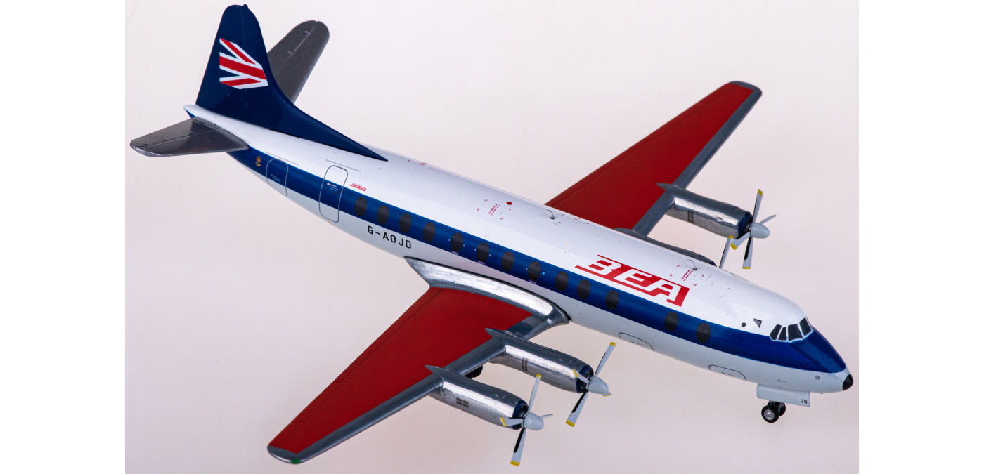 572095 BEA 英国欧洲航空Vickers Viscount 800 G-AOJD Herpa 1