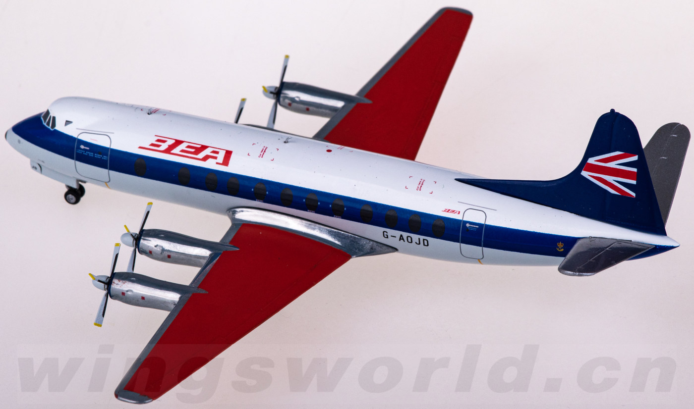 572095 BEA 英国欧洲航空Vickers Viscount 800 G-AOJD Herpa 1