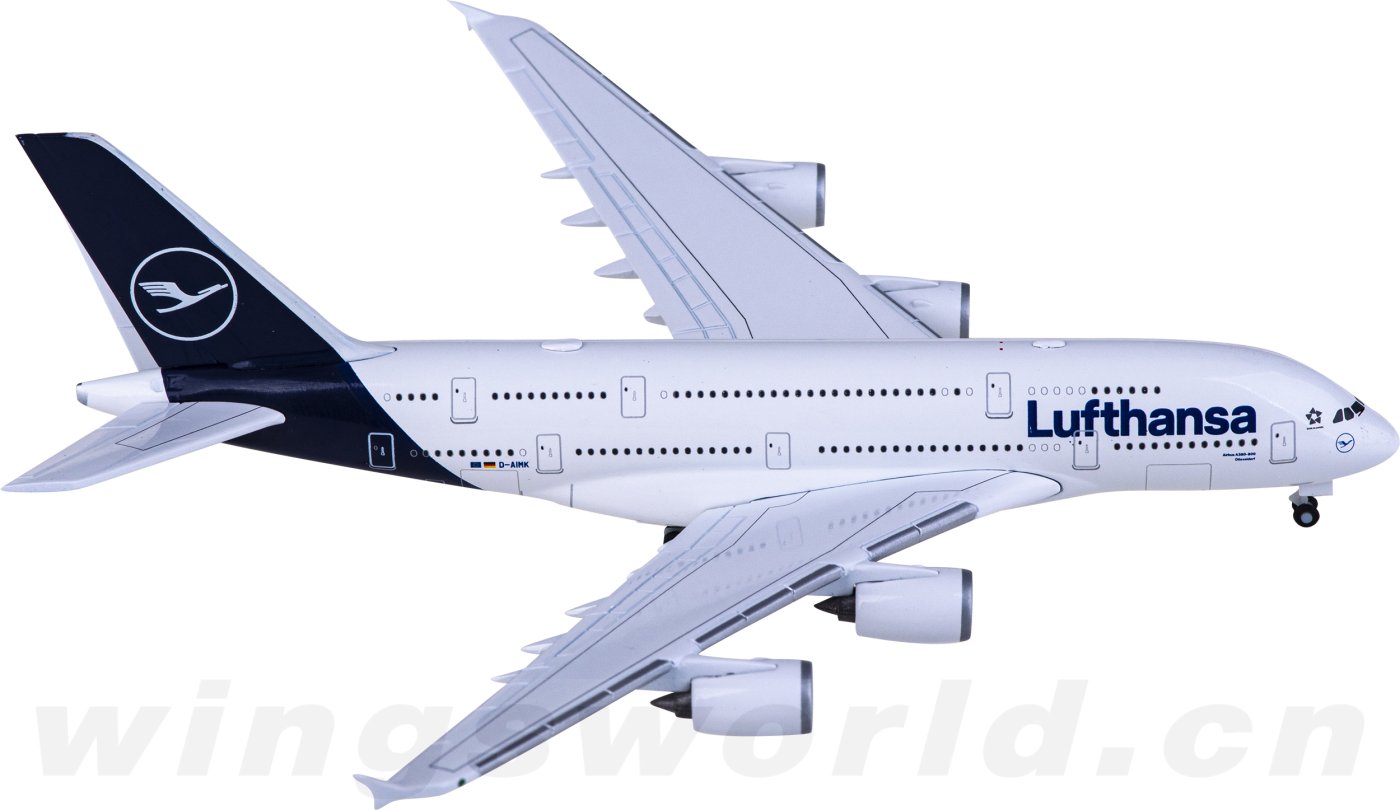 lufthansa 汉莎航空 airbus a380 d-aimk herpa 1:500 -飞机模型世界