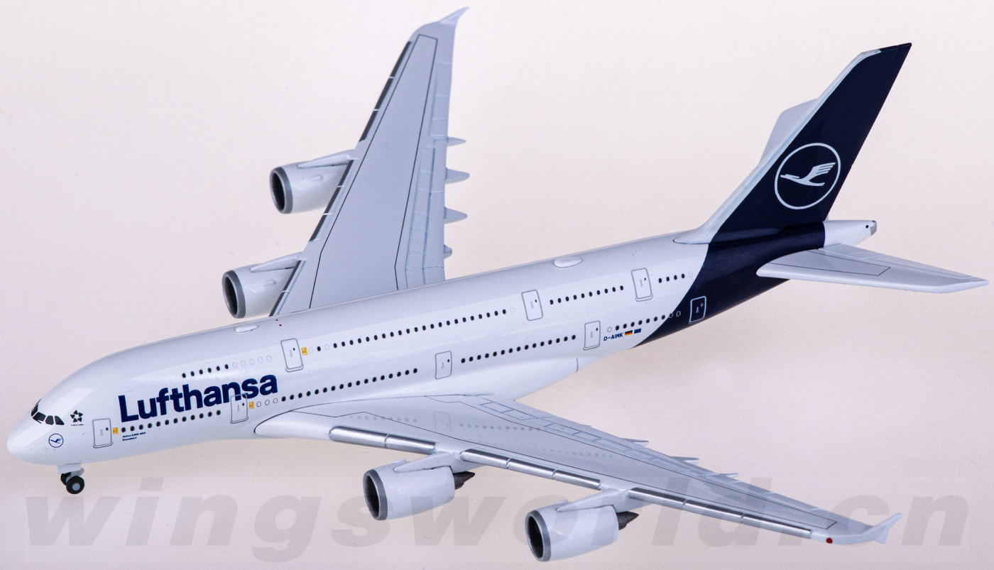 lufthansa 汉莎航空 airbus a380 d-aimk herpa 1:500 -飞机模型世界
