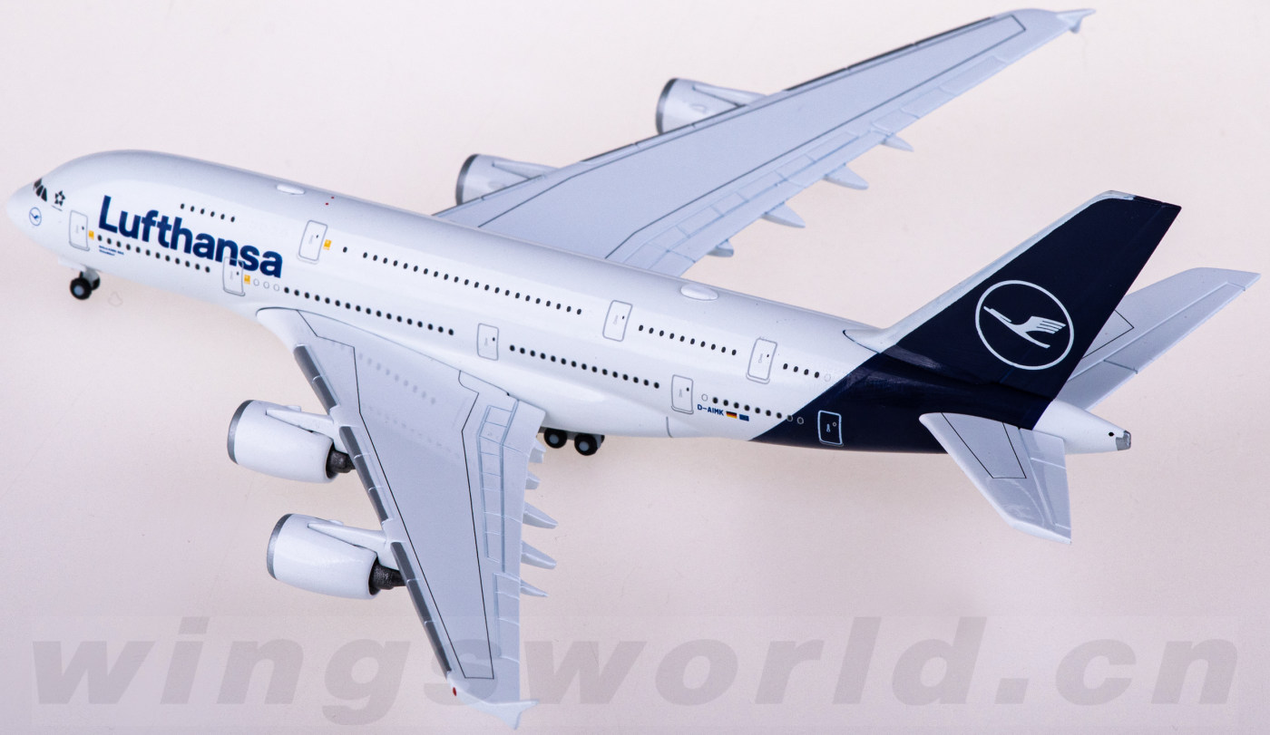 lufthansa 汉莎航空 airbus a380 d-aimk herpa 1:500 -飞机模型世界
