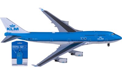 KLM 荷兰皇家航空 Boeing 747-400 PH-BFG + 飞机蒙皮钥匙串