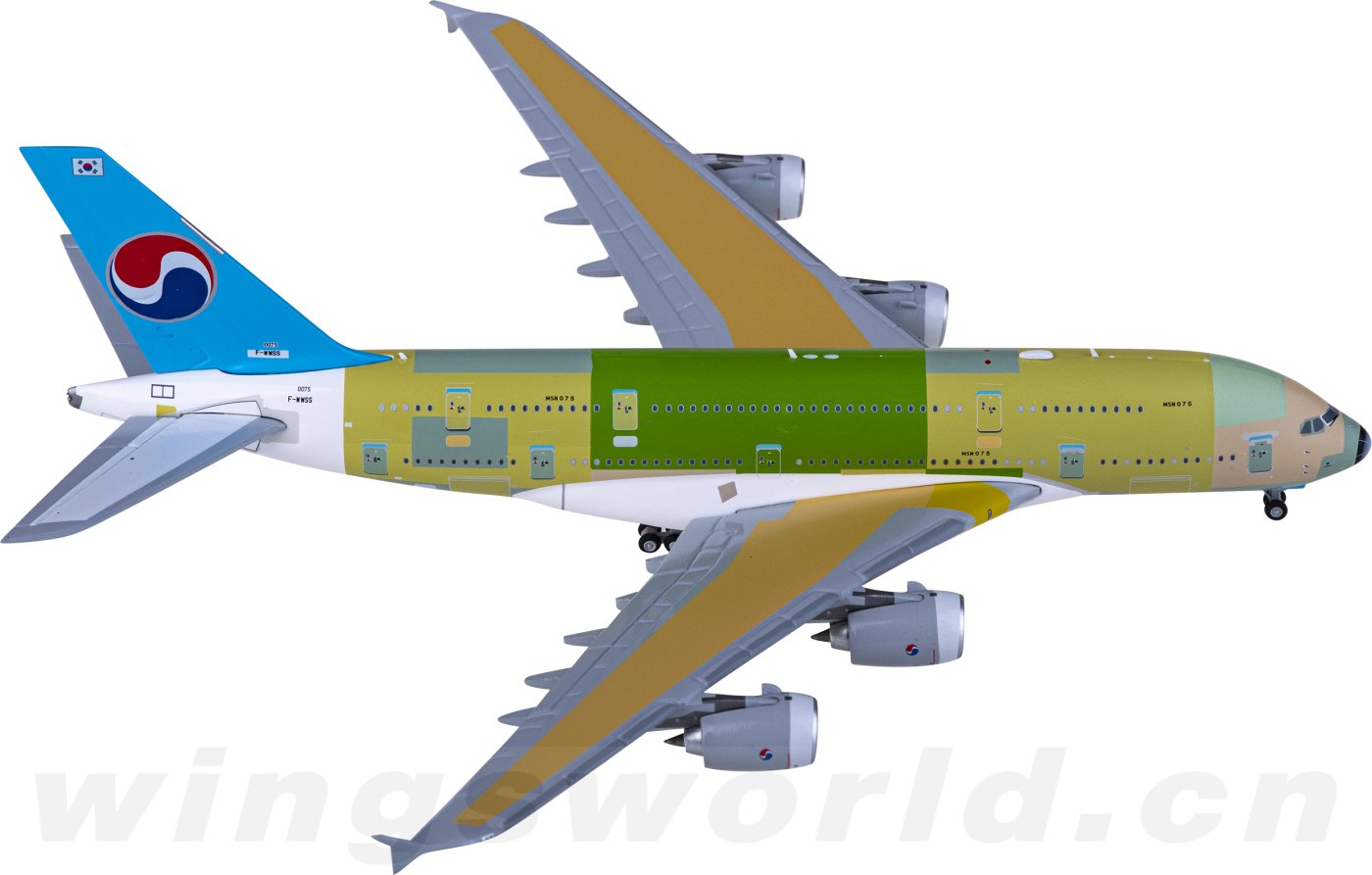 XX4472 Korean Air 大韩航空Airbus A380 F-WWSS JC Wings 1:400