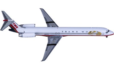 Geminijets 1:400 TWA 环球航空 McDonnell Douglas MD-80 N960TW