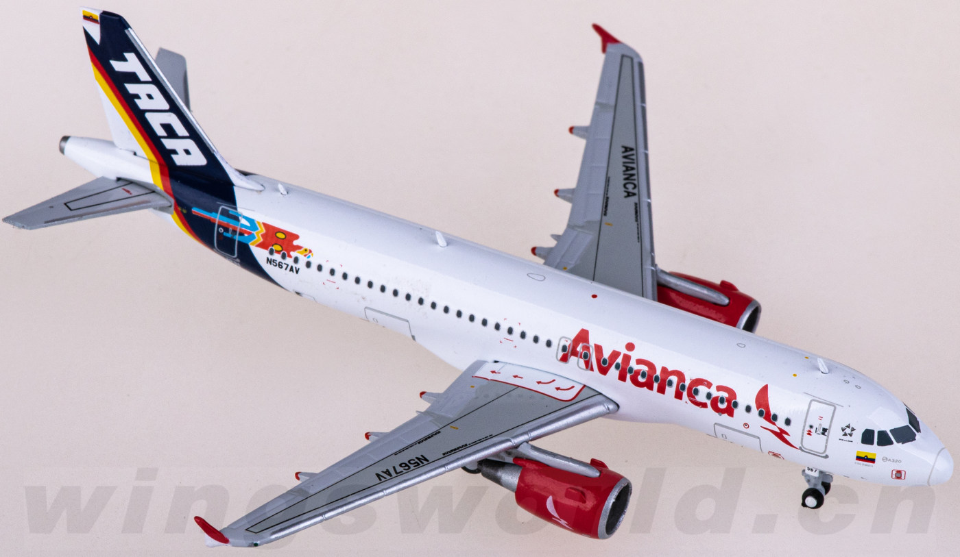 哥伦比亚航空 airbus a320 n567av geminijets 1:400 -飞机模型世界