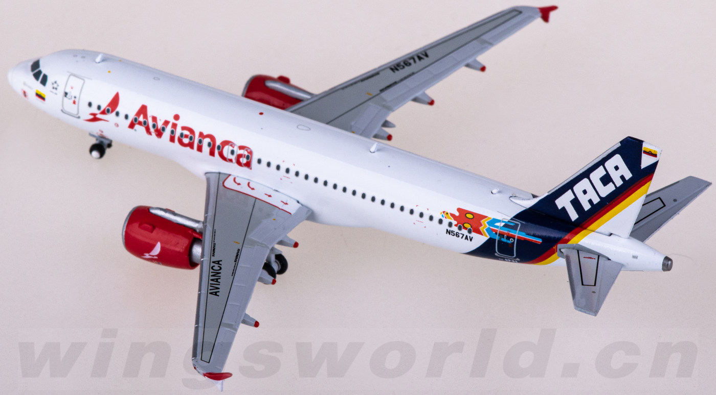 哥伦比亚航空 airbus a320 n567av geminijets 1:400 -飞机模型世界