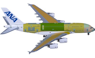 SA4015A ANA 全日空Boeing 777-200ER JA745A 襟翼放下版JC Wings 1:400