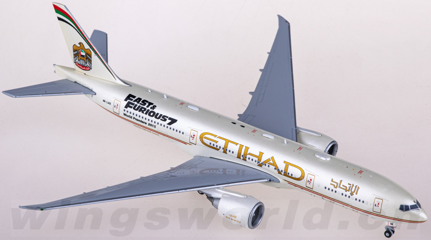 XX40111 Etihad Airways 阿提哈德航空Boeing 777-200LR A6-LRE