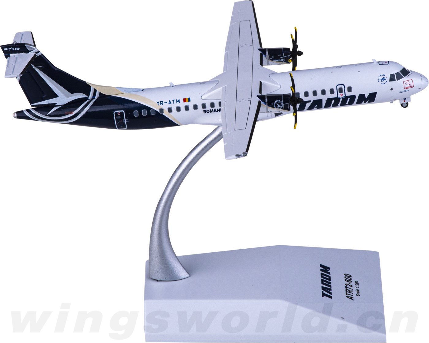 飛行機模型 ATR72-600 1/100スケール 飛行機モデル TAROM ルーマニア