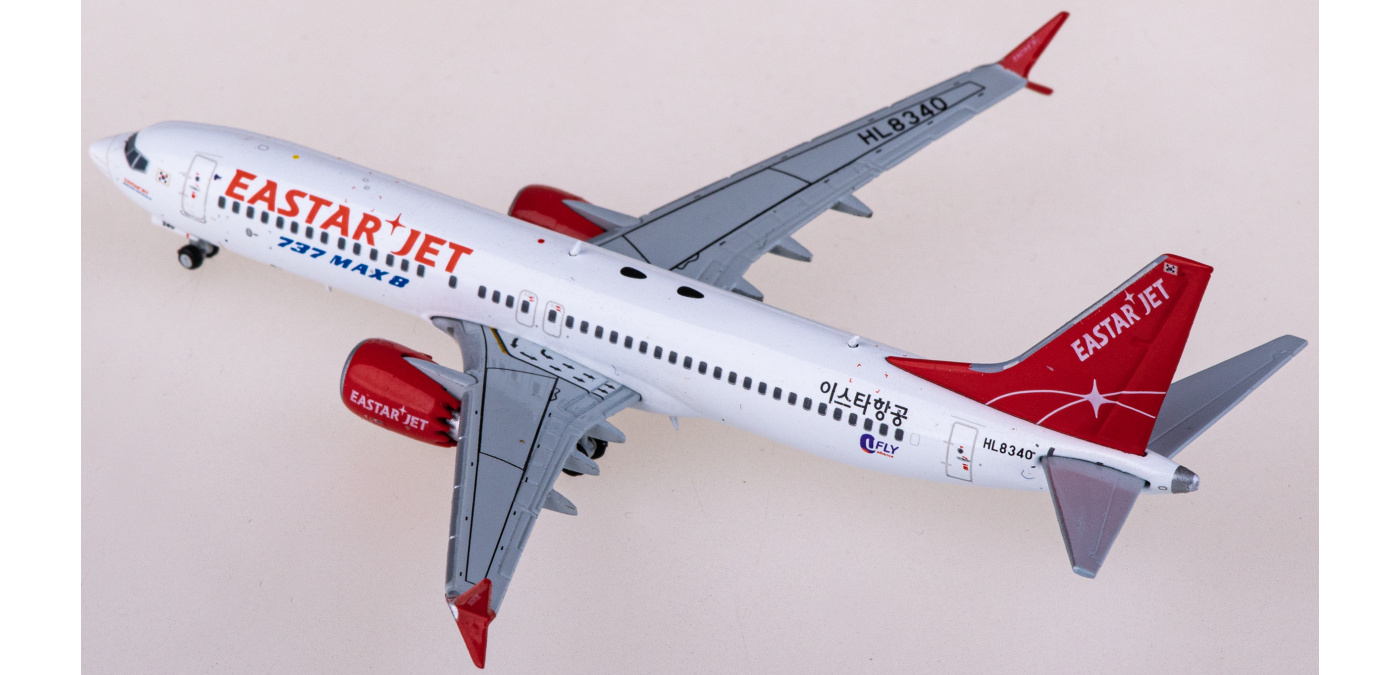 XX4133 Eastar Jet 易斯达航空Boeing 737 MAX 8 HL8340 JC Wings 1:400 