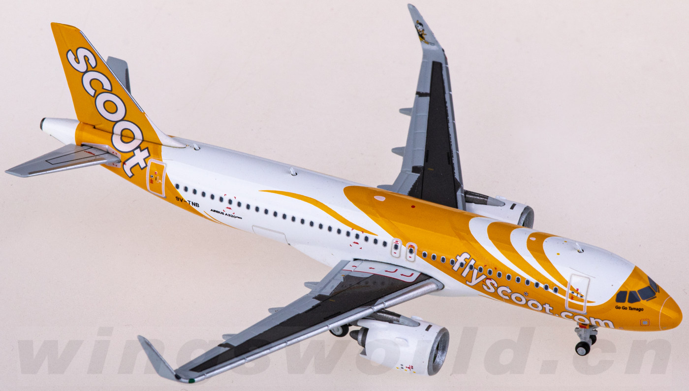 XX4084 Scoot 酷航Airbus A320neo 9V-TNB JC Wings 1:400 -飞机