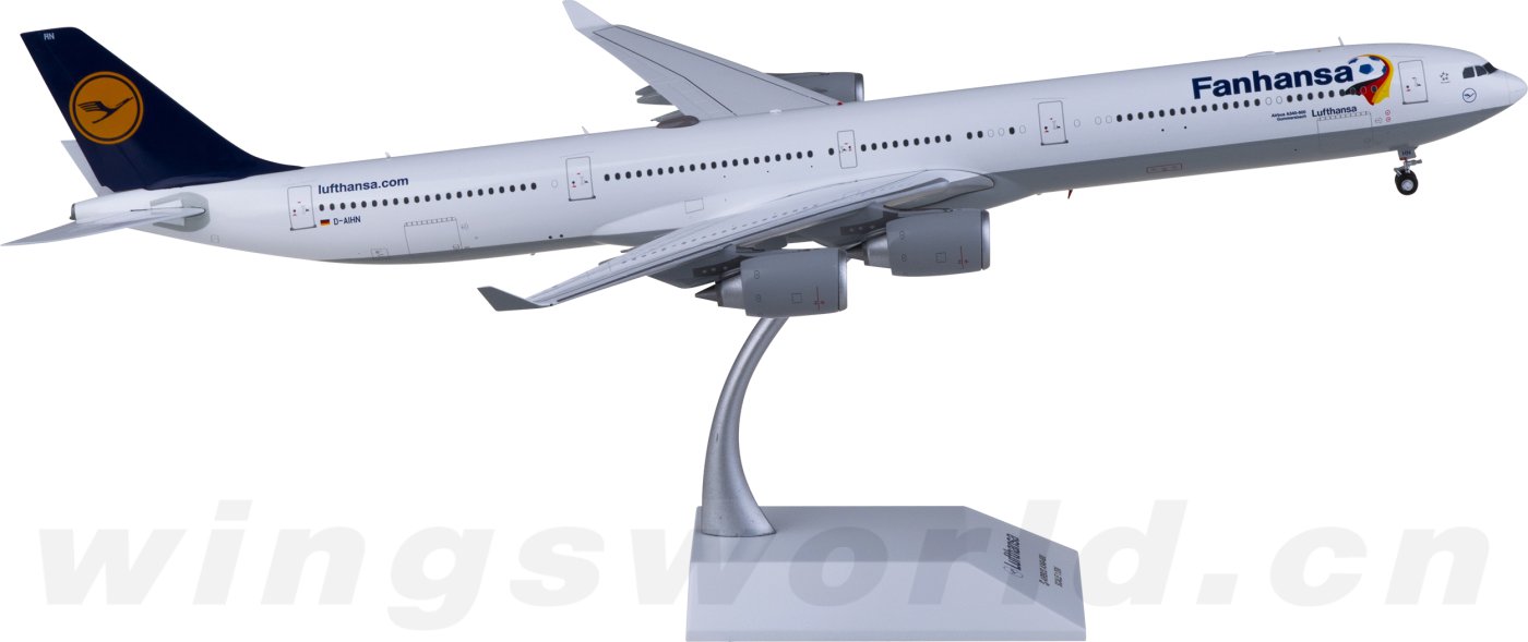 汉莎航空 airbus a340-600 d-aihn jc wings 1:200 -飞机模型世界