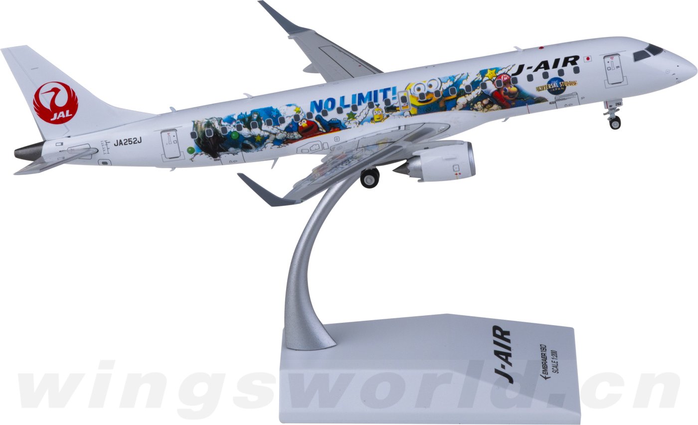 SA2007 J-Air Embraer 190-100STD JA252J JC Wings 1:200 -飞机模型世界