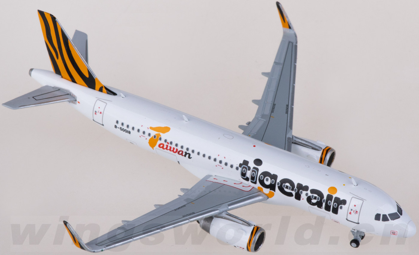 XX40072 Tigerair 欣丰虎航Airbus A320 B-50018 JC Wings 1:400