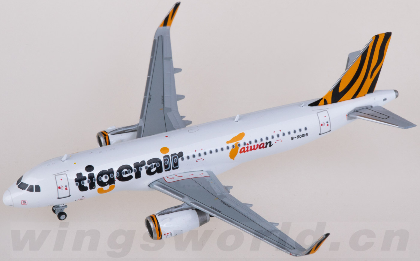 XX40072 Tigerair 欣丰虎航Airbus A320 B-50018 JC Wings 1:400