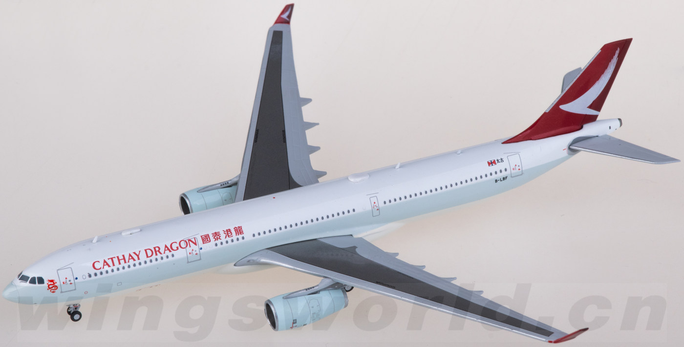 for JC Wings Cathay Dragon for Airbus A330-300 B-LBF 1:400
