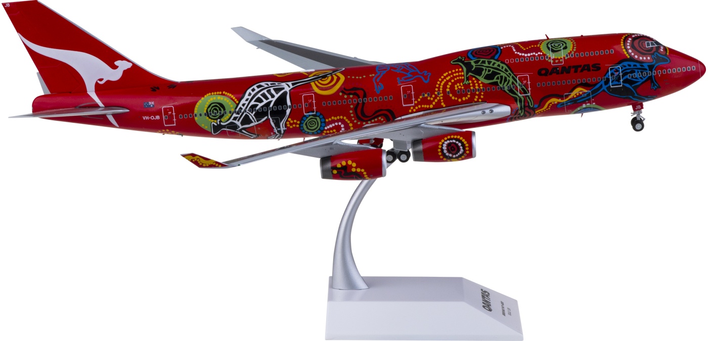 XX20375 Qantas 澳洲航空Boeing 747-400 VH-OJB JC Wings 1:200 -飞机 