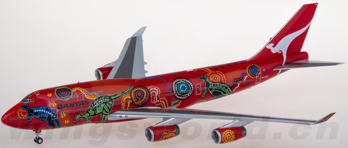 航空機・ヘリコプター JC Wings 1:200 QANTAS B747-400 VH-OEJ XX20375 Qantas 澳洲航空Boeing 747-400 VH-OJB JC Wings 1:200