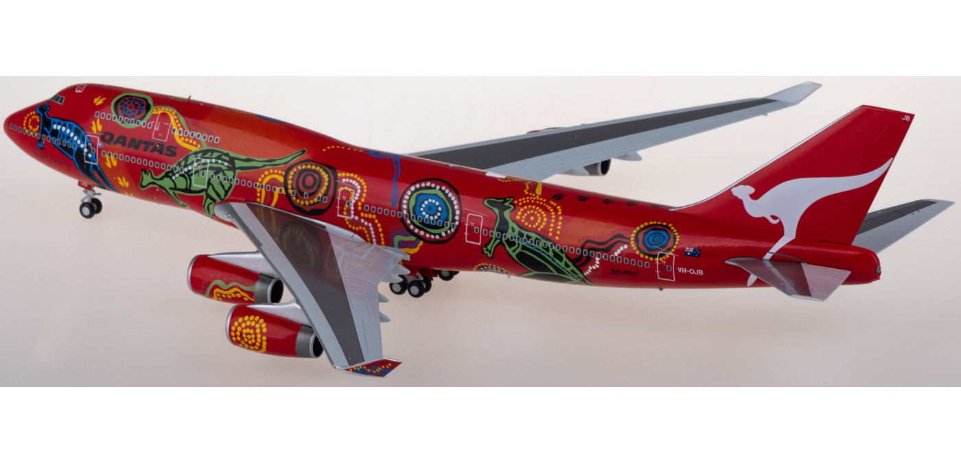 XX20375 Qantas 澳洲航空Boeing 747-400 VH-OJB JC Wings 1:200 -飞机 