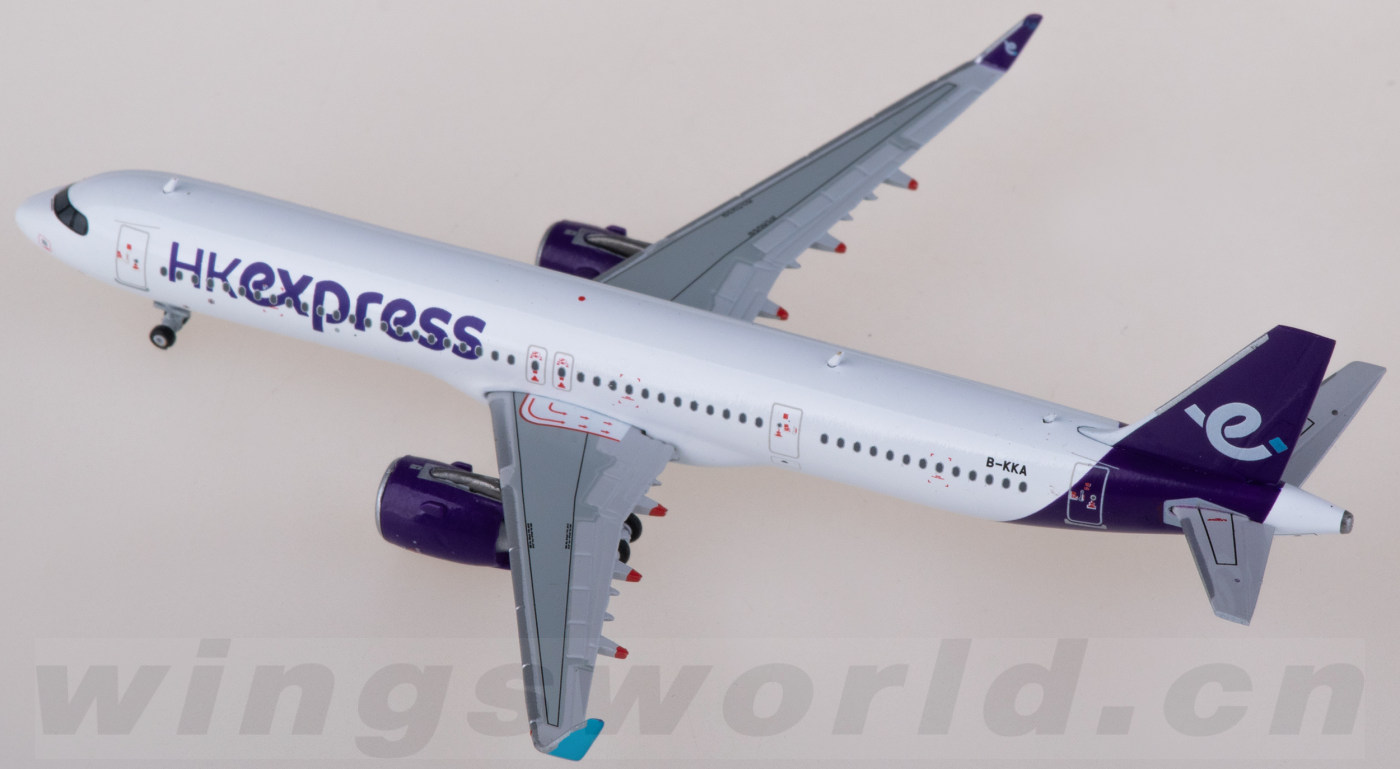 XX40143 HK Express 香港快运航空Airbus A321neo B-KKA JC Wings 1:400