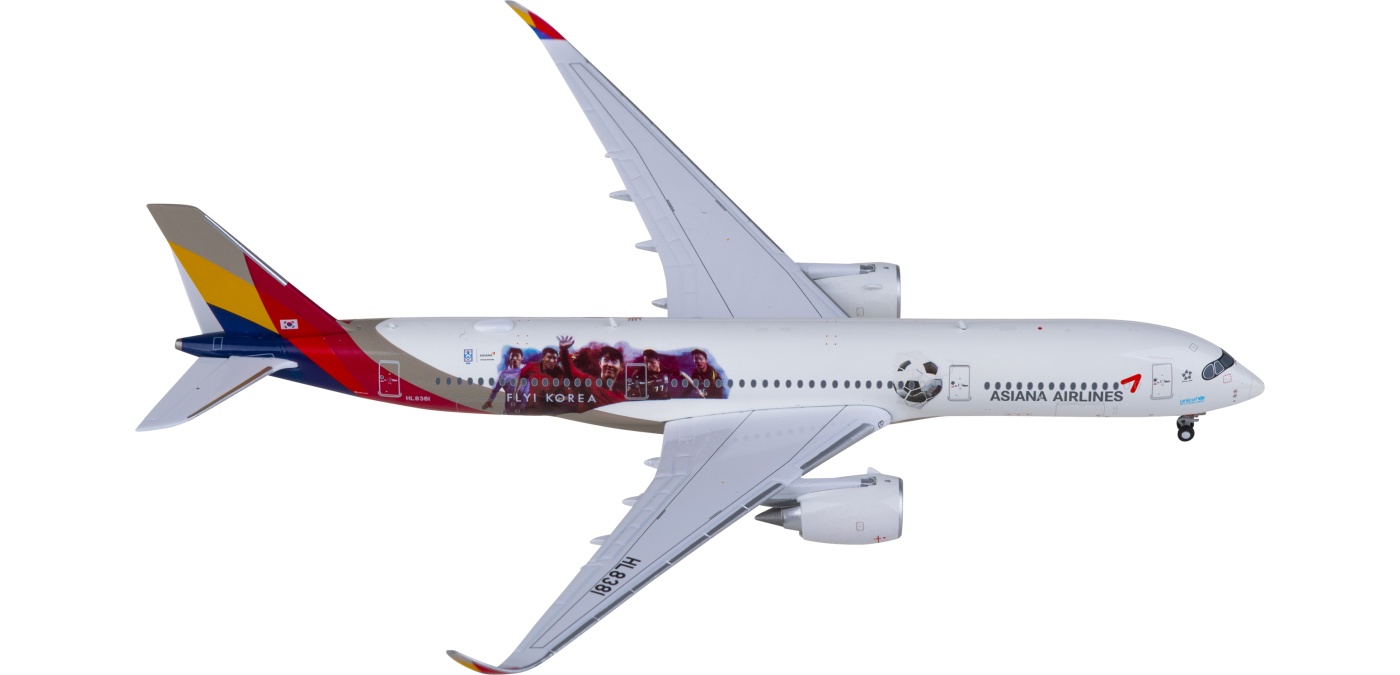 SA4016 Asiana 韩亚航空Airbus A350-900XWB HL8381 JC Wings 1:400 SA4016 Asiana 韩亚航空Airbus A350-900XWB HL8381 JC Wings 1:400