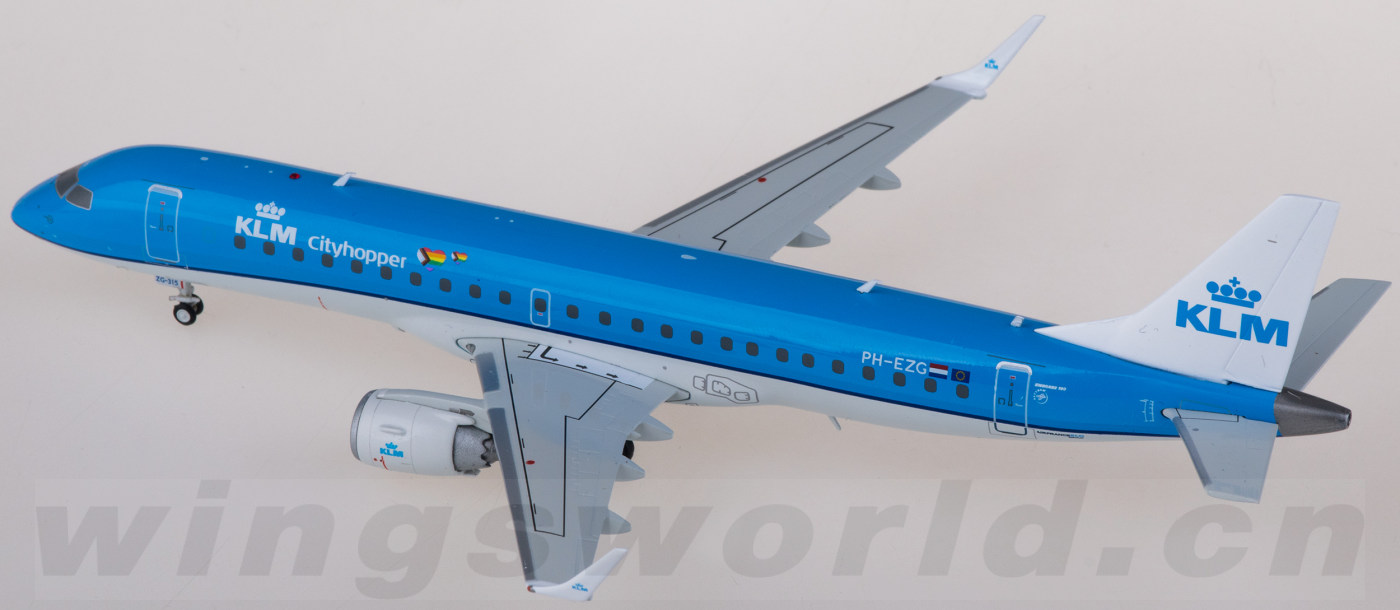 XX20412 KLM 荷兰皇家航空Embraer ERJ-190-100STD PH-EZG JC