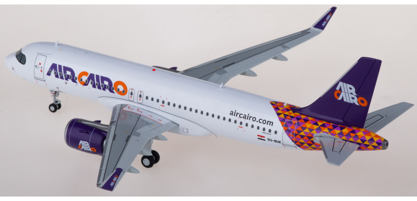 LH2308 Air Cairo Airbus A320neo SU-BUK JC Wings 1:200 -飞机模型世界